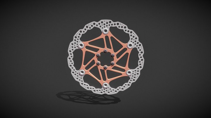 Bicycle Disc Brake Rotor Hope 203mm V4 3D Model