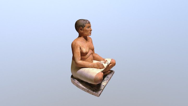 The seated scribe 3D Model