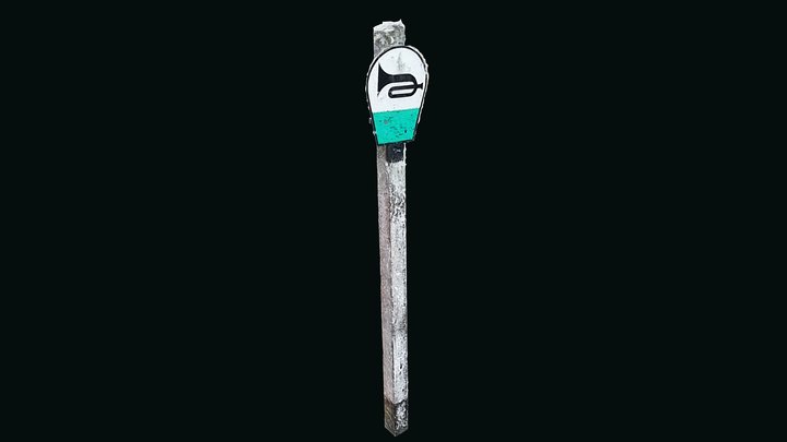Historic Railway Whistle Sign Photogrammetry