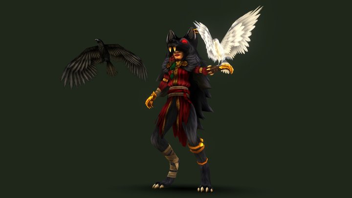 The Wolfwalker 3D Model