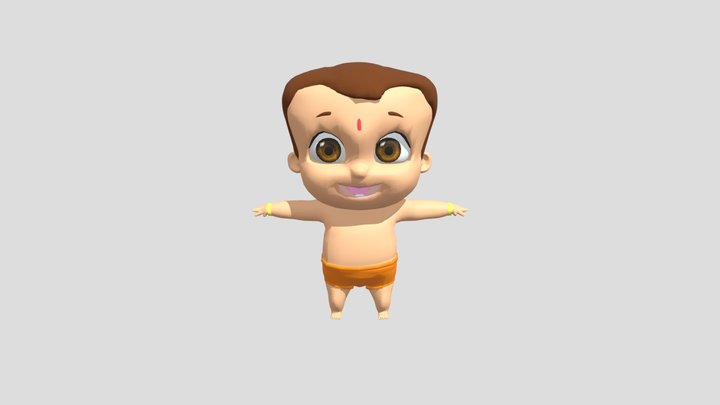 Chota Bheem 3D Model