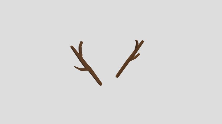 Mod Antlers 3D Model