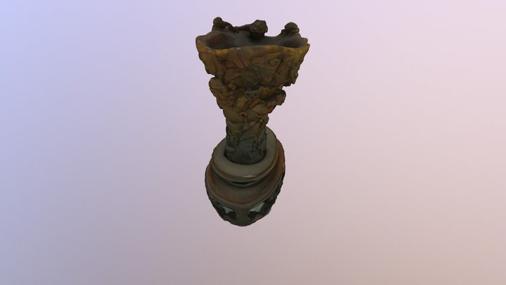 Ornamental Rhino Horn 3D Model