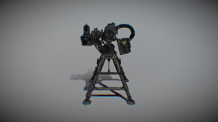 Sentry Chaingun 3D Model