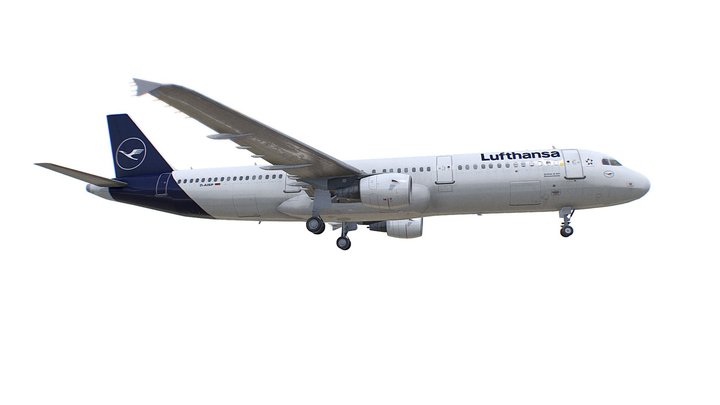Airbus A321 Lufthansa 3D Model