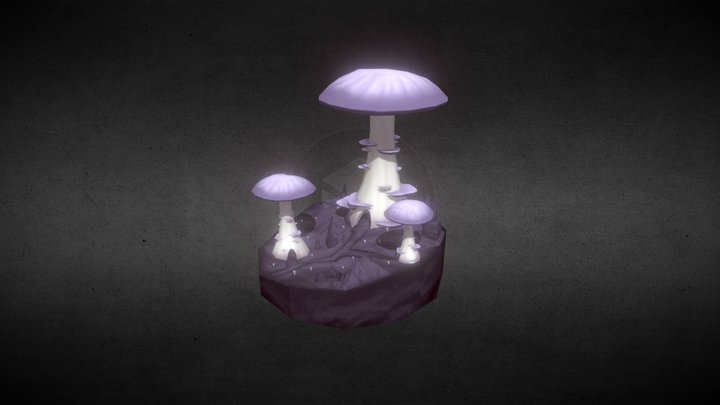 Glow Shroom Cavern 3D Model
