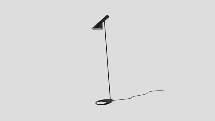 AJ LED Steel Floor Lamp by Louis Poulsen 3D Model