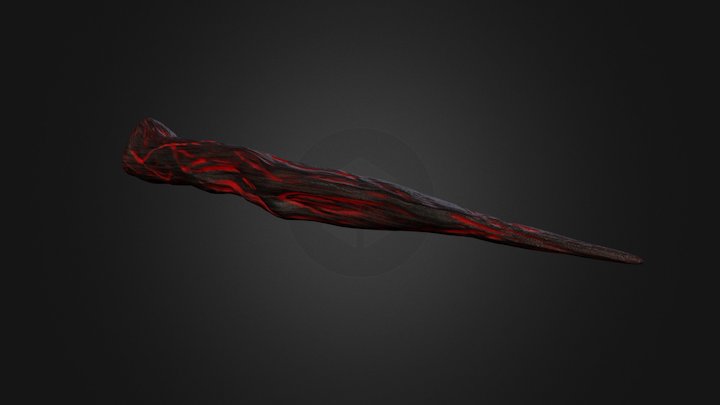 Ebony Wand 3D Model