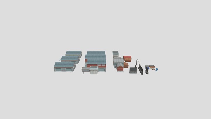 Warehouses 3D Model