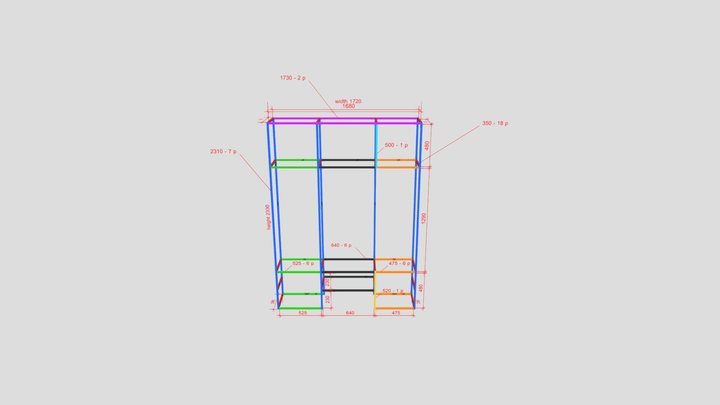 Wardrop-frame9 3D Model