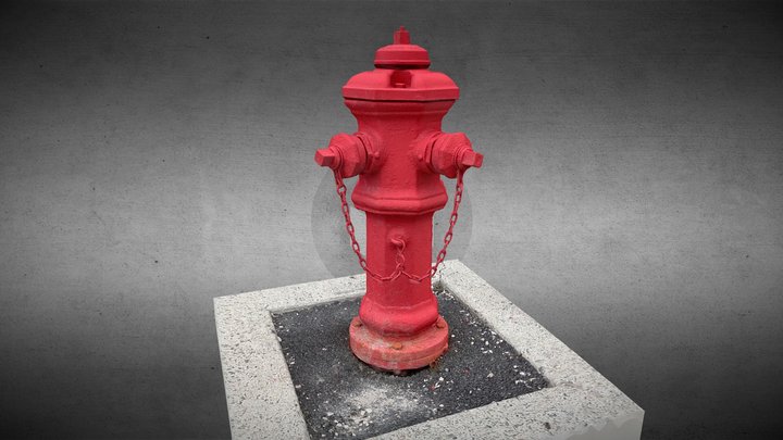 Vintage Canadian Ludlow List 90-0 Fire Hydrant 3D Model