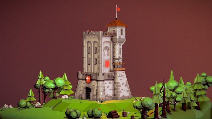 Lowpoly Castle || Age of empires