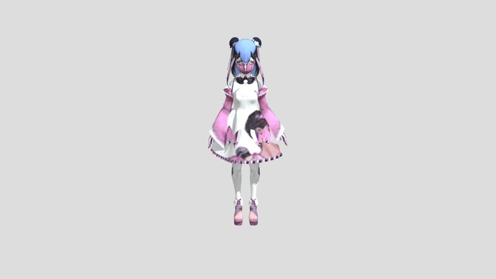 Anime girl – Gratis 3D-model STL