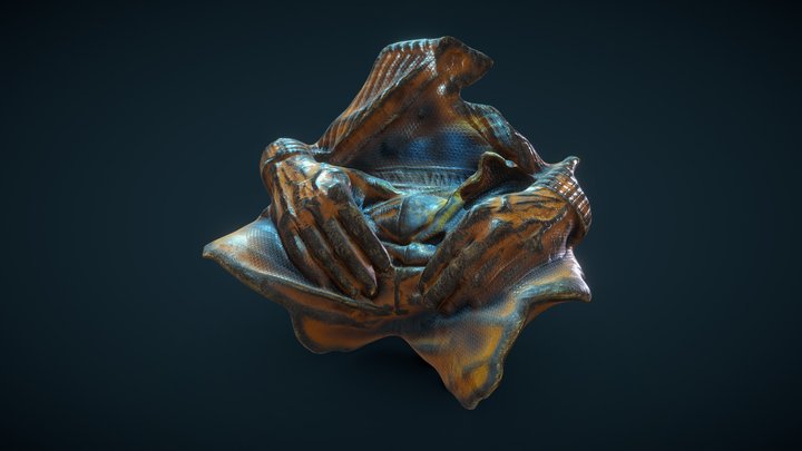 Bulge Orange 3D Model