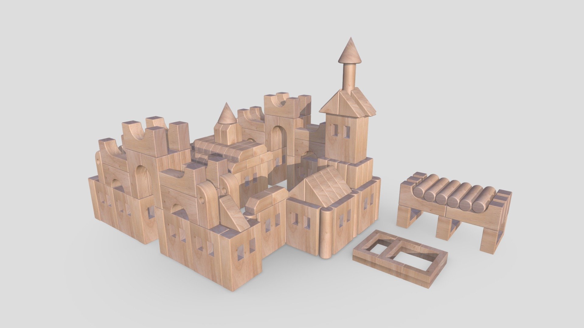 Woodblock Castle