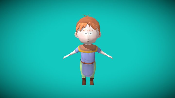 My First Low Poly Character 3D Model