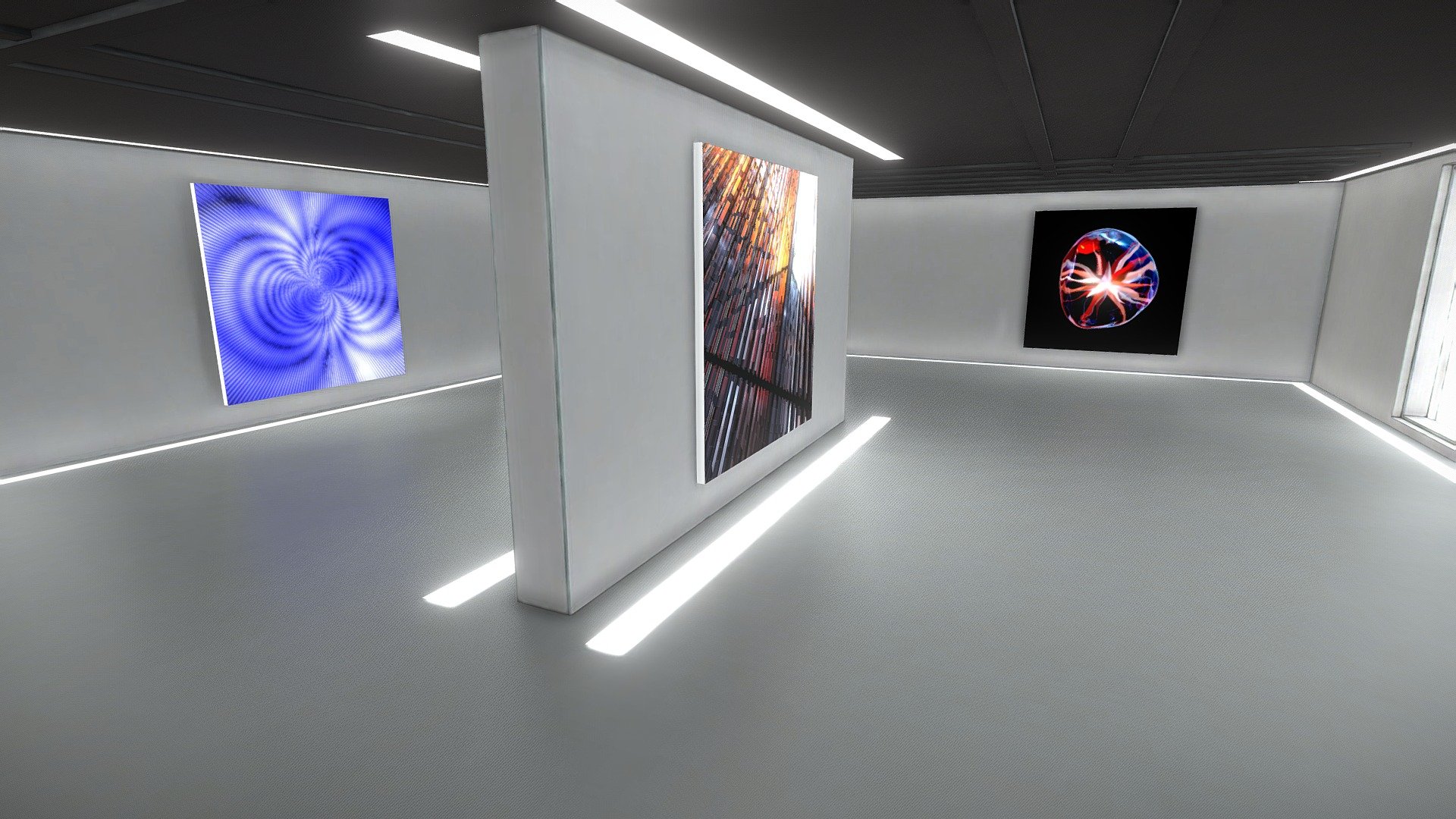 VR Art Gallery Baked Buy Royalty Free 3D model by tamminen [21122c6