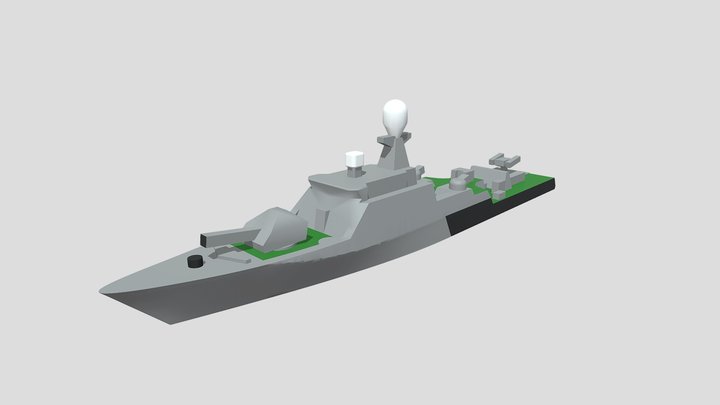 Russian "Buyan" class corvette 3D Model