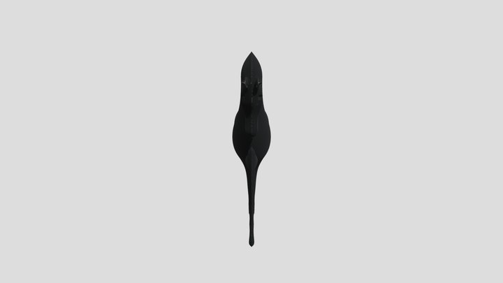 Silhouette of a horse 3D Model