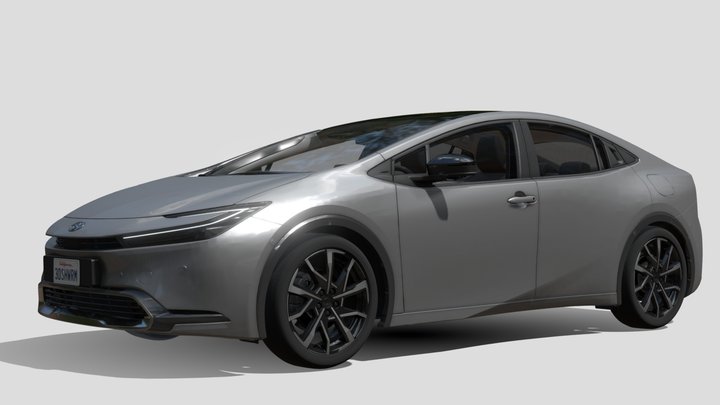Toyota Prius Prime 2023 highpoly 3D Model