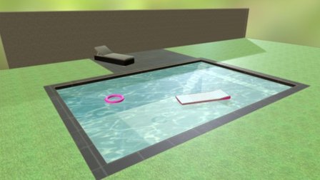 piscine dalle 3D Model