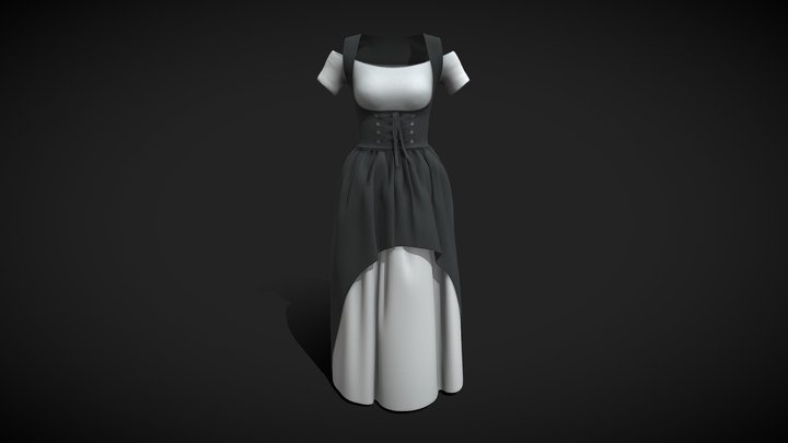 Medieval Clothing Set #2 Realistic 3D Model 3D Model