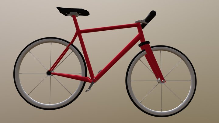 Red Bike by EP 3D Model