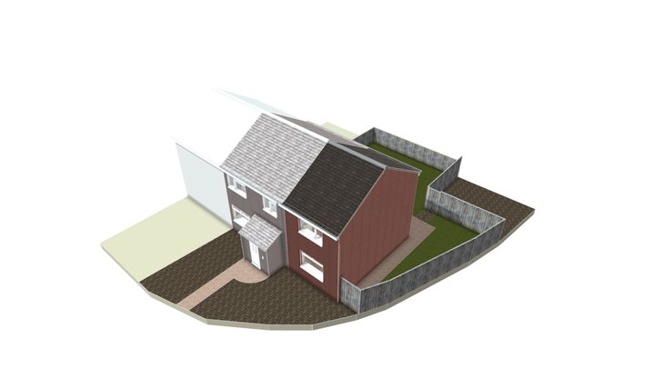 WNS_ARCHITECT_Extension to semi detached house. 3D Model