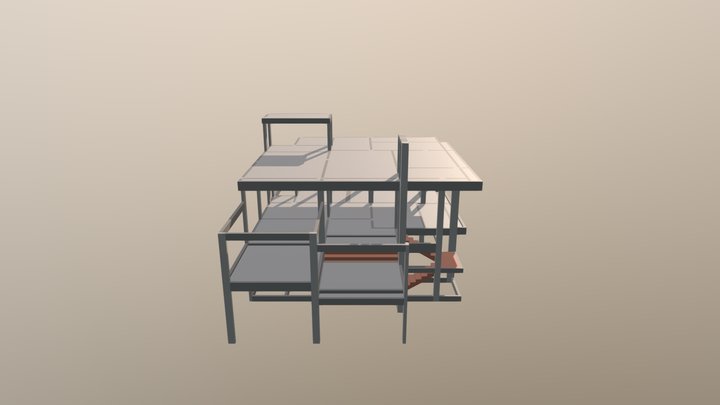 1050 - 2018 - Projeto Estrutural Sobrado 3D Model