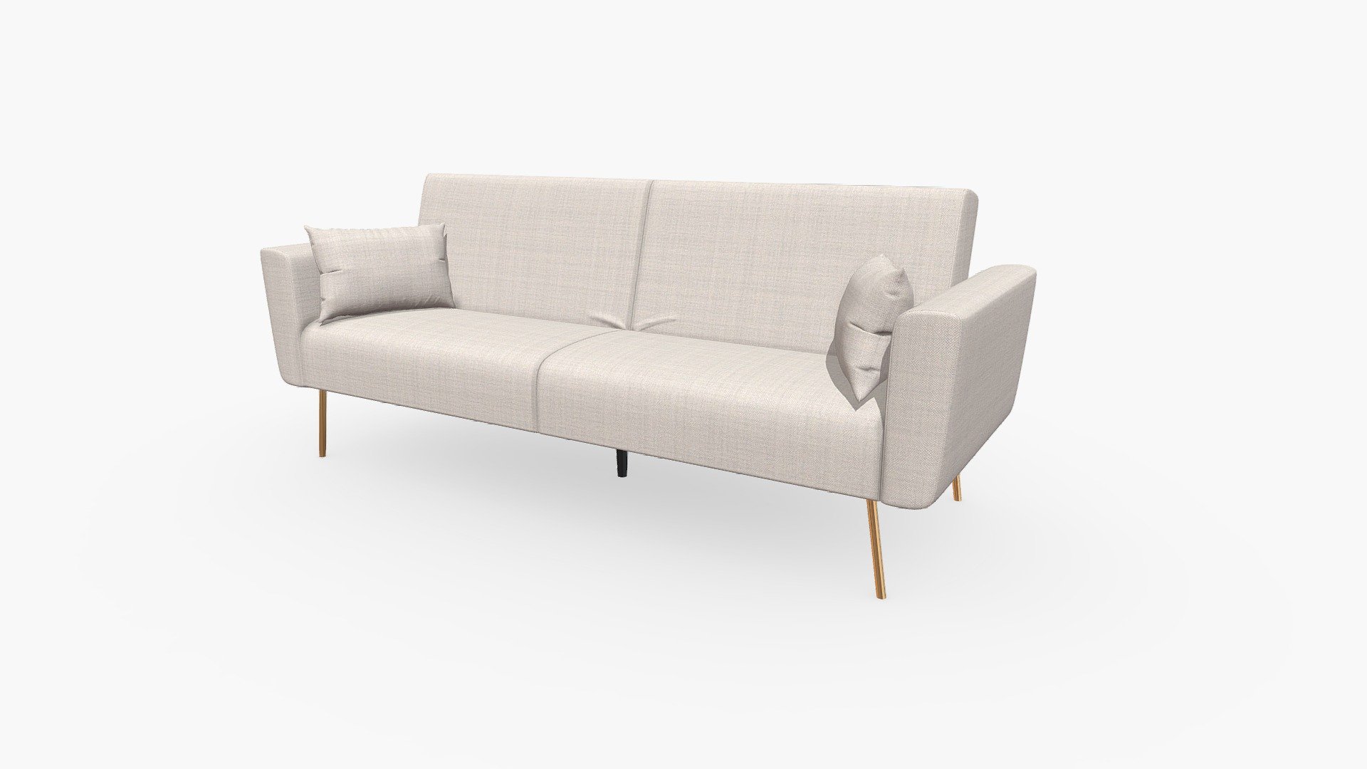 Sofácama Click Clack Marcelo arena Buy Royalty Free 3D model by