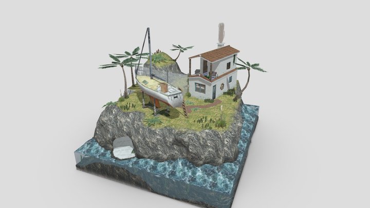 DAE Diorama - By the ocean 3D Model