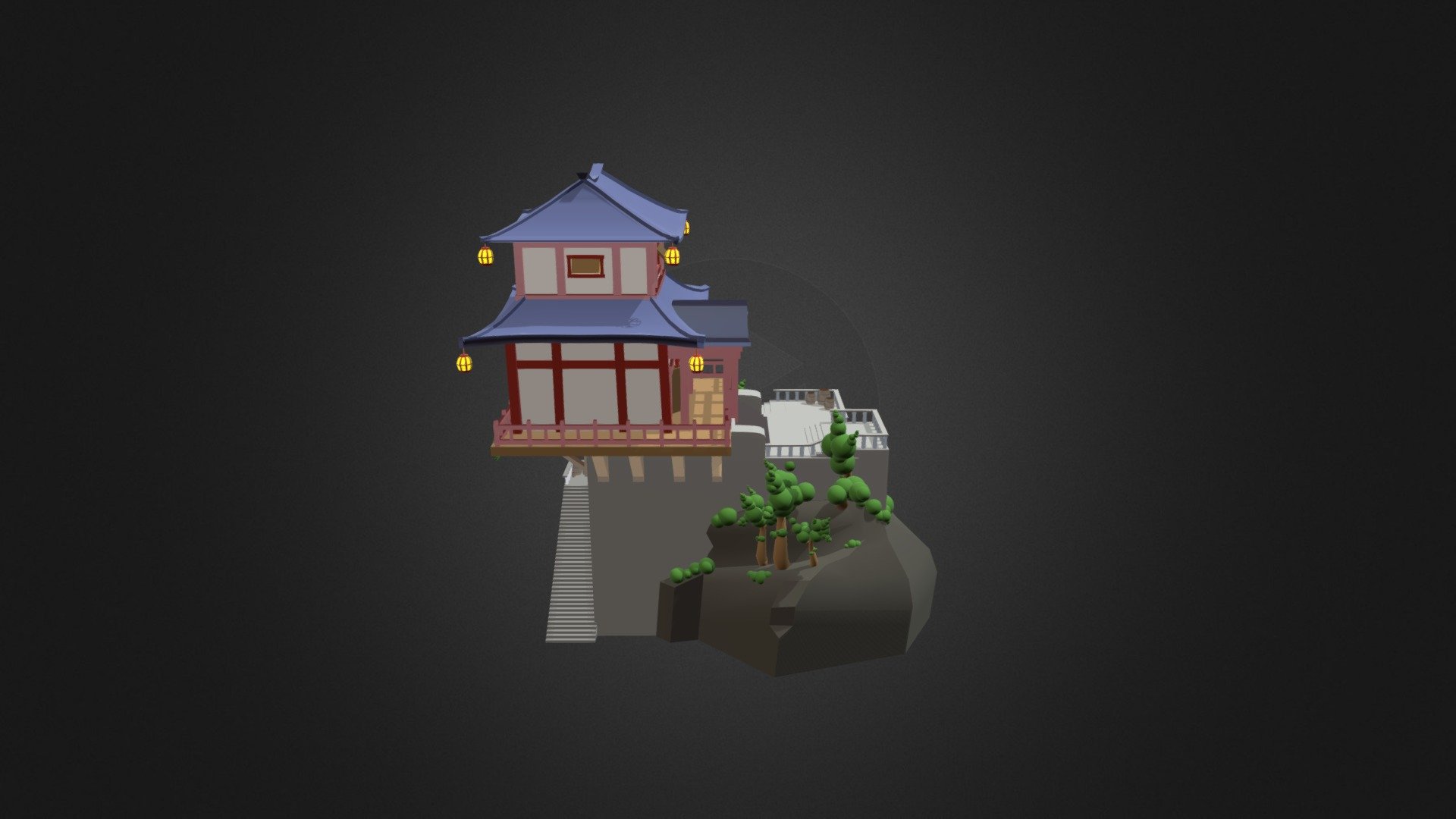 Japan Palace - Download Free 3D model by ulita.korshunova [211a462 ...