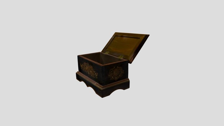 Wooden box 3D Model