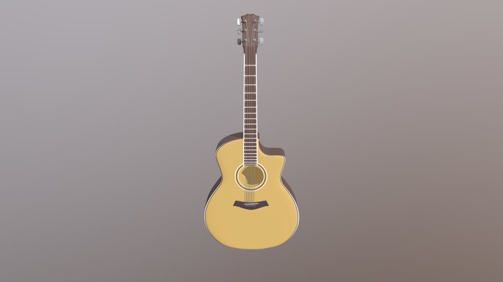 Taylor Guitar 3D Model