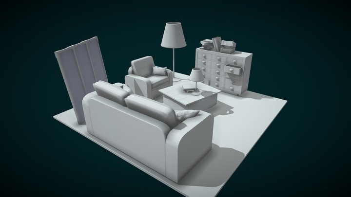 Living room 3D Model