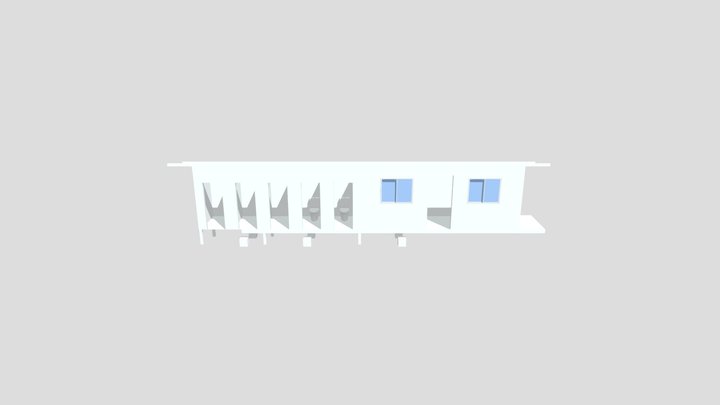 TANDAS DAN STOR BANGUNAN KOPERASI 3D Model