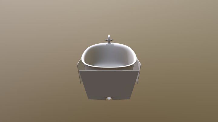 Armored Tub - Untextured 3D Model