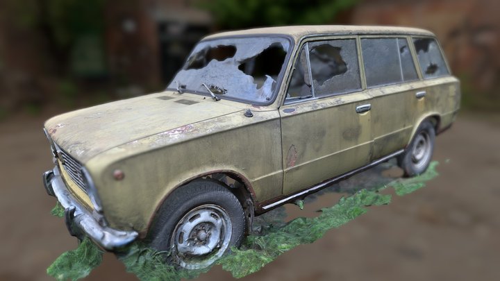 Old Soviet Car 3D Model