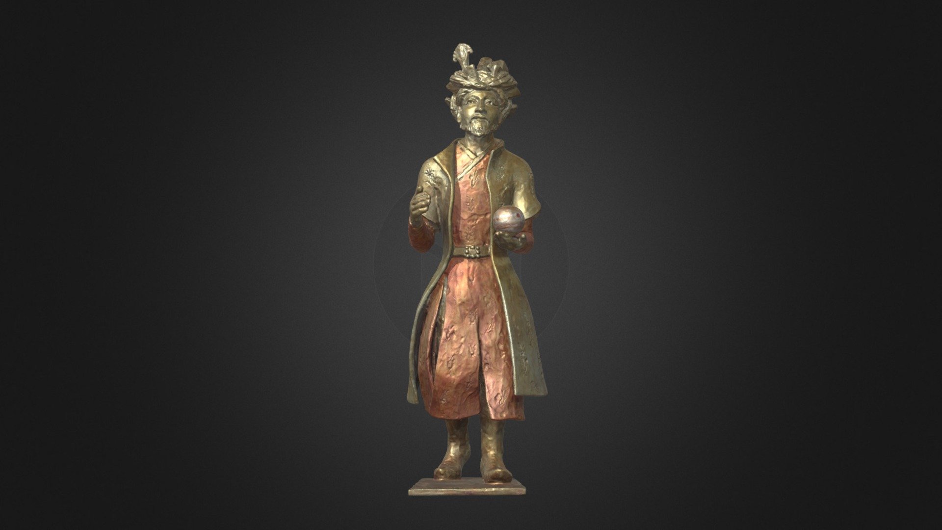 Humayun's Sculpture - Orange Outfit - 3D model by aktc.museum [211f01e ...