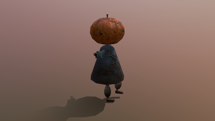 Pumpkim scarecrow 3D Model