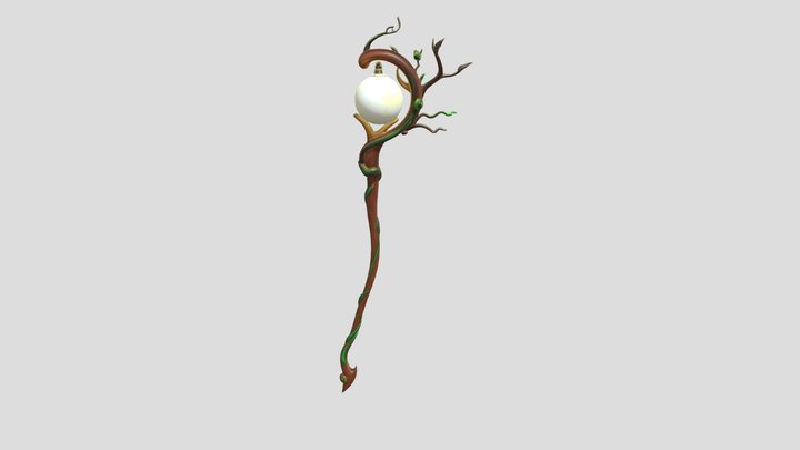 Druid Staff 3D Model