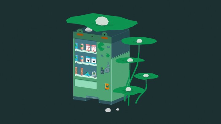 Froggy Vending Machine 3D Model