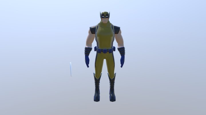 Wolverine Character Model 3D Model