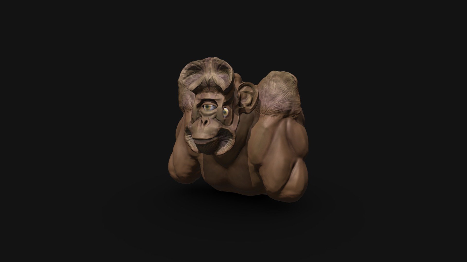 Orangutan Low Poly - 3D model by erika.cope [2123514] - Sketchfab