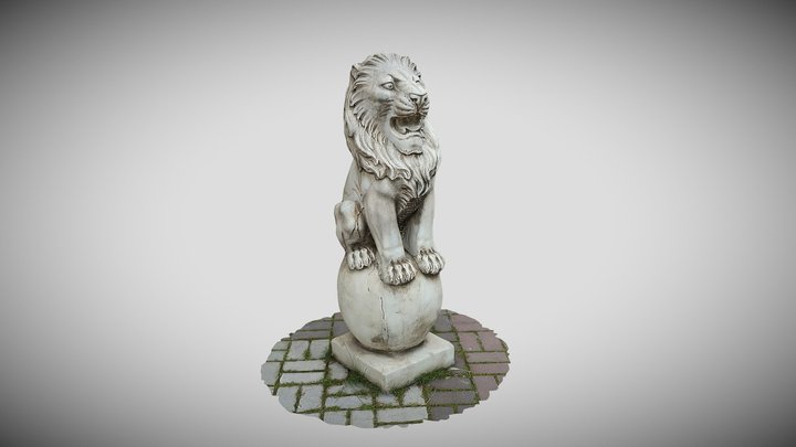 Lion statue Scan 3D Model