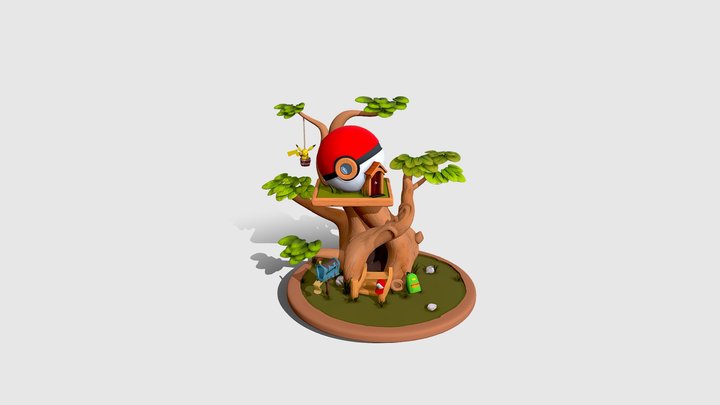 The Treehouse - Sculpting Exam Assignment 3D Model