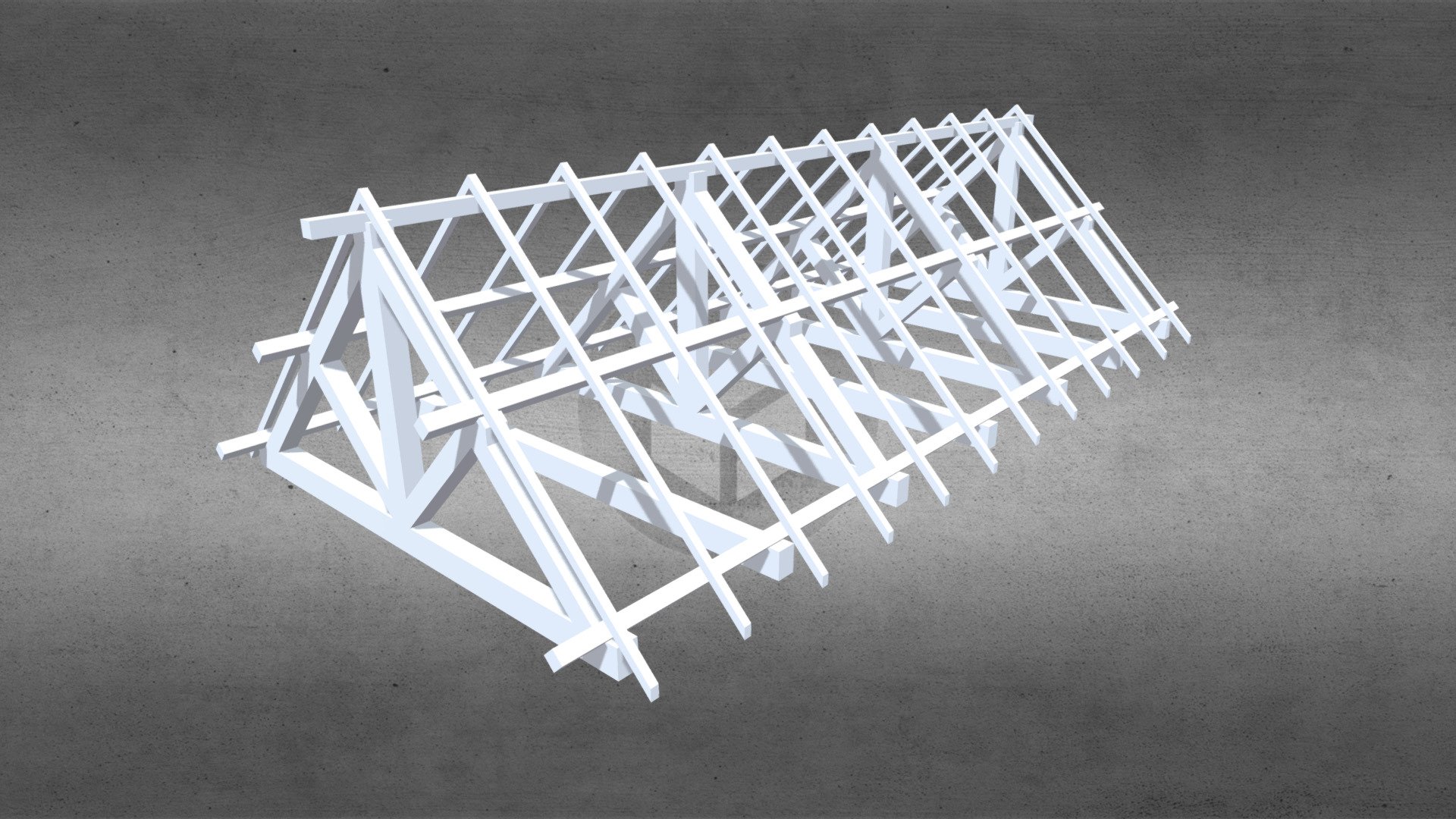 Maquette de charpente traditionnelle — Sketchfab embed 3D viewer