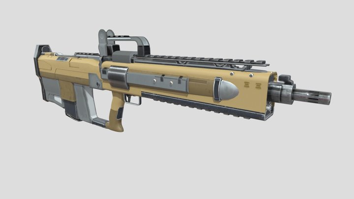 Sci-fi Rifle 3D Model