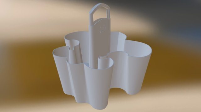 New Bucket Finished Without Bottles 3D Model