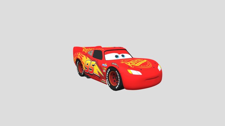 Cars 3 Game McQueen 3D Model